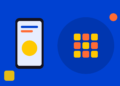 Illustratie van een Android-telefoon met een timer voor schermtijd
