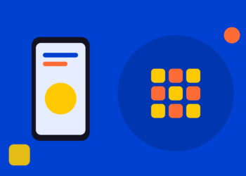 Illustratie van een Android-telefoon met een timer voor schermtijd