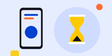 Illustratie van een Galaxy-telefoon met een schermtijdoverzicht